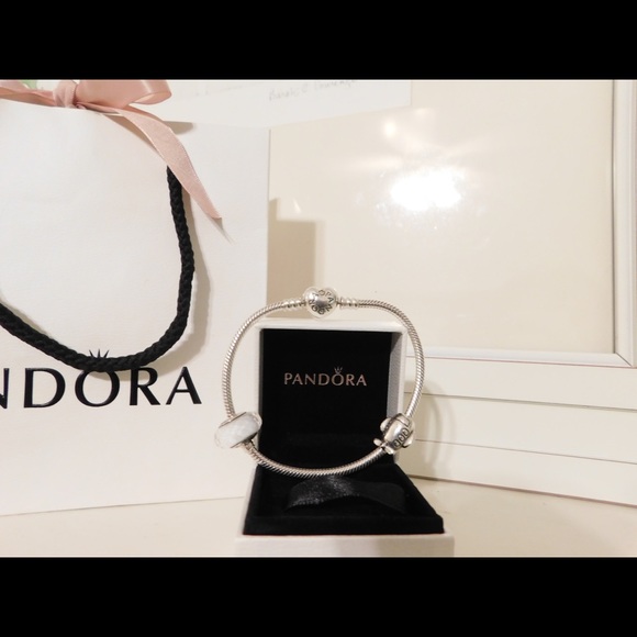 Pandora Jewelry - Pandora 7.5”Bracelet Heart Clasp Sterling Silver😍